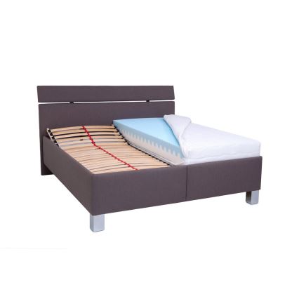 Tapišani krevet s prostorom za pohranu bez madraca ALIS 160x200 cm smeđi