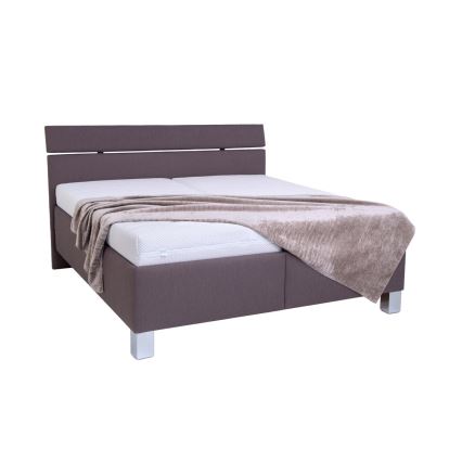 Tapišani krevet s prostorom za pohranu bez madraca ALIS 160x200 cm smeđi