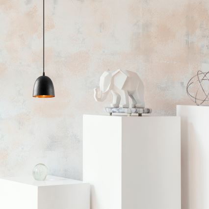 TATTOO viseća lampa 1xE27/40W/230V Ø 16 cm crna