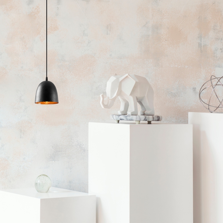 TATTOO viseća lampa 1xE27/40W/230V Ø 16 cm crna