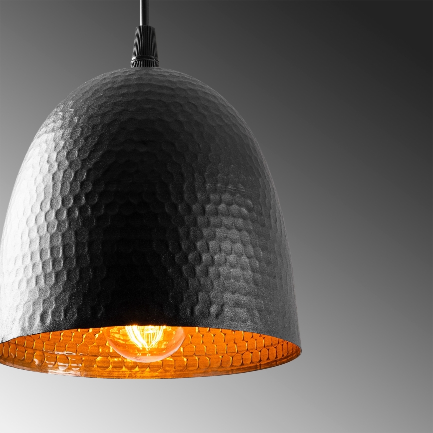TATTOO viseća lampa 1xE27/40W/230V Ø 16 cm crna