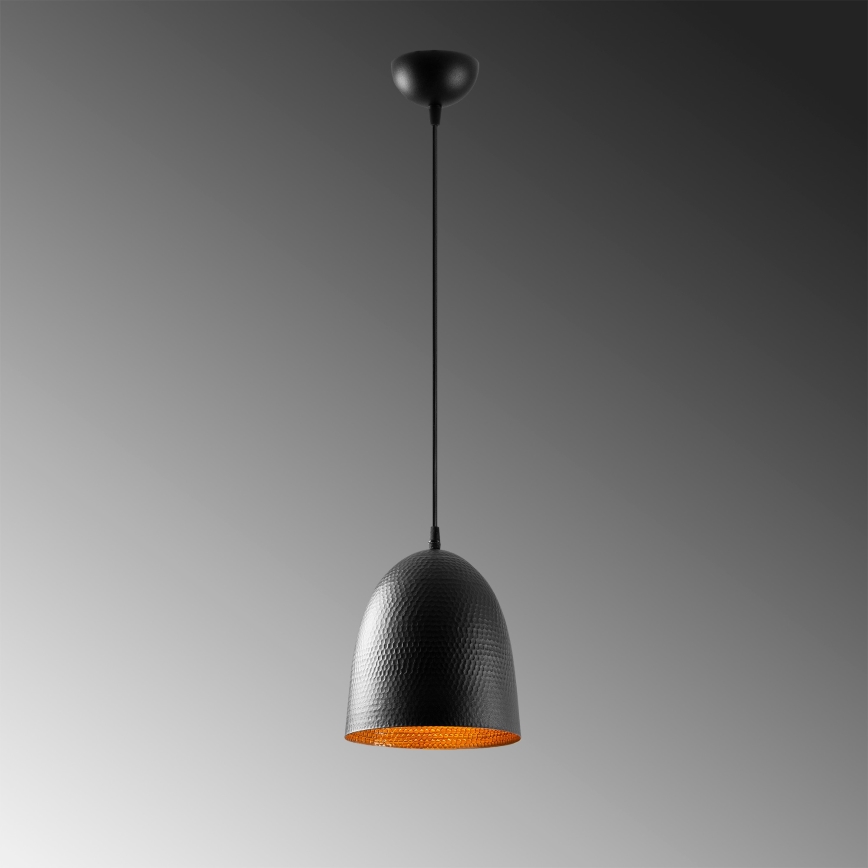 TATTOO viseća lampa 1xE27/40W/230V Ø 20 cm crna