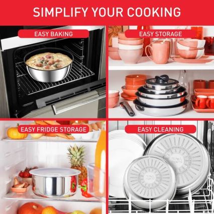 Tefal - 13-dijelni set posuđa INGENIO PREFERENCE ON, nehrđajući čelik
