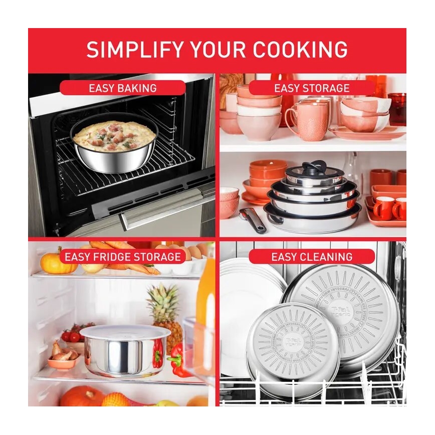 Tefal - 13-dijelni set posuđa INGENIO PREFERENCE ON, nehrđajući čelik