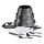 Tefal - 20-dijelni set posuđa INGENIO DAILY CHEF ON, crni