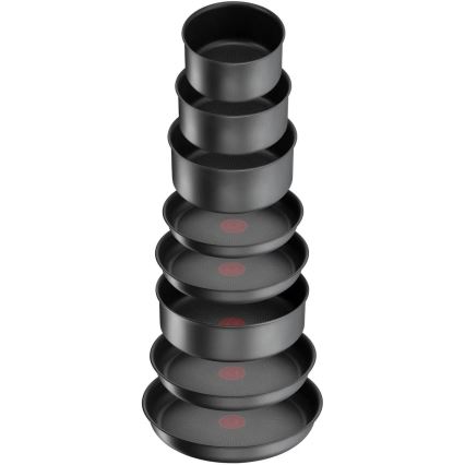Tefal - 20-dijelni set posuđa INGENIO DAILY CHEF ON, crni