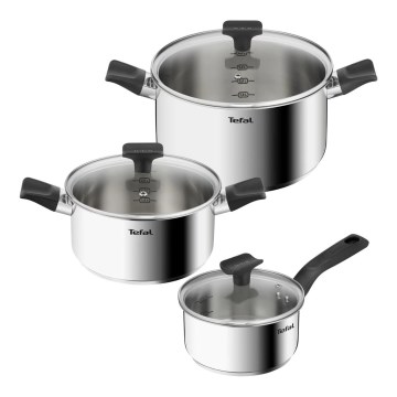 Tefal - 3-dijelni set lonaca DELICIOUS od nehrđajućeg čelika
