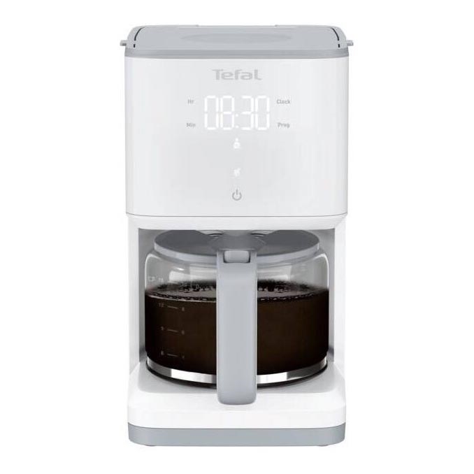 Tefal - Aparat za filter kavu s LCD zaslonom SENSE 1000W/230V bijela