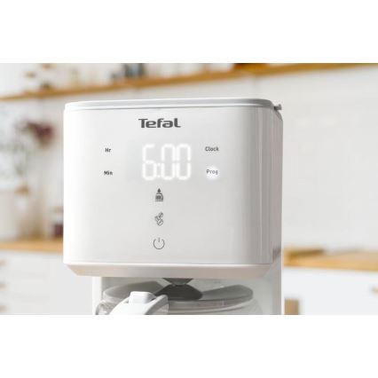 Tefal - Aparat za filter kavu s LCD zaslonom SENSE 1000W/230V bijela