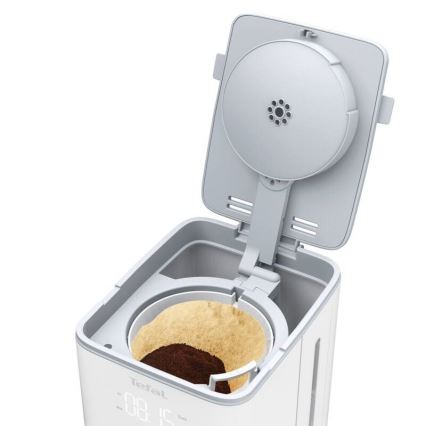 Tefal - Aparat za filter kavu s LCD zaslonom SENSE 1000W/230V bijela