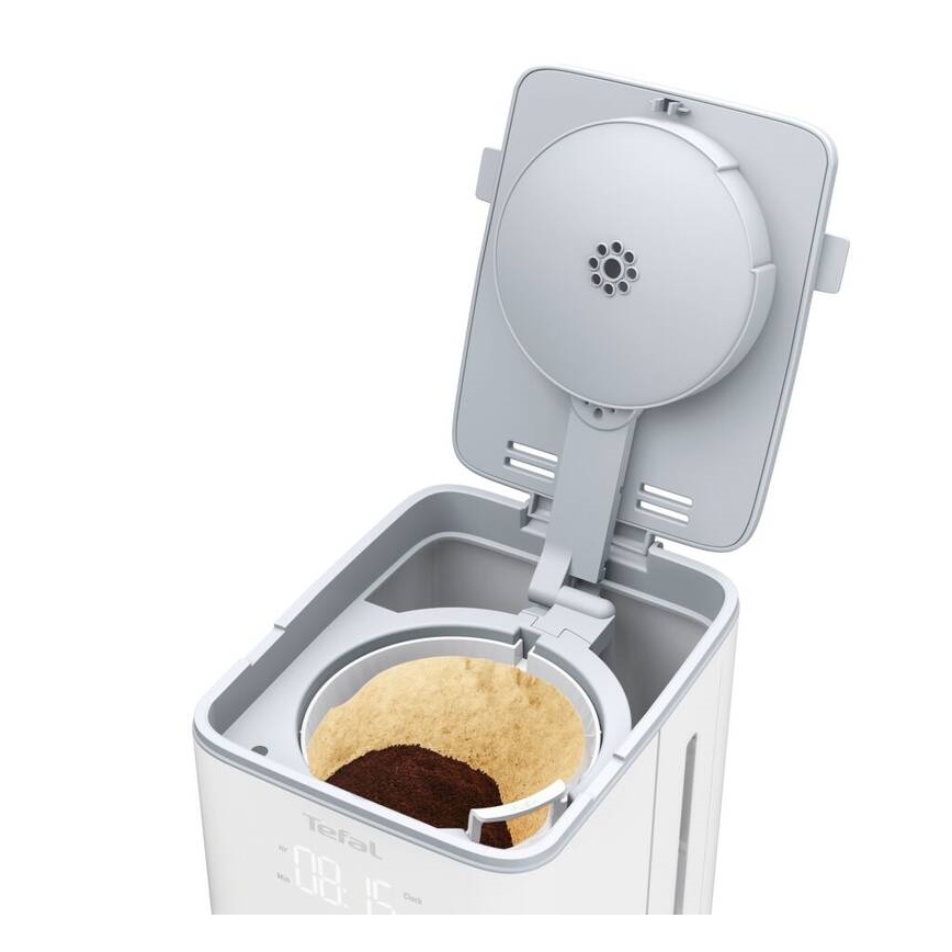 Tefal - Aparat za filter kavu s LCD zaslonom SENSE 1000W/230V bijela