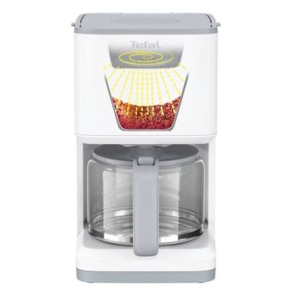 Tefal - Aparat za filter kavu s LCD zaslonom SENSE 1000W/230V bijela