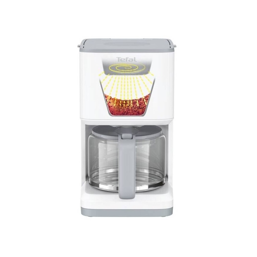 Tefal - Aparat za filter kavu s LCD zaslonom SENSE 1000W/230V bijela