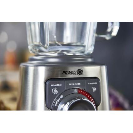 Tefal - Blender 2 l PERFECTMIX+ 1200W/230V krom/crna