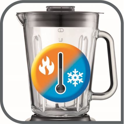 Tefal - Blender 2 l PERFECTMIX+ 1200W/230V mat krom/crna