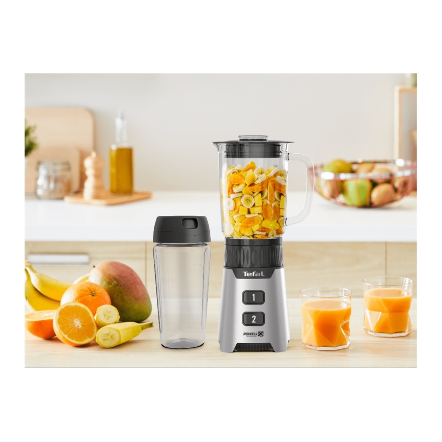 Tefal - Blender BLENDFORCE 400W/230V nehrđajući/crna
