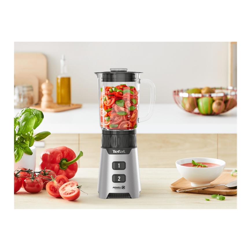 Tefal - Blender BLENDFORCE 400W/230V nehrđajući/crna