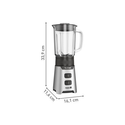 Tefal - Blender BLENDFORCE 400W/230V nehrđajući/crna