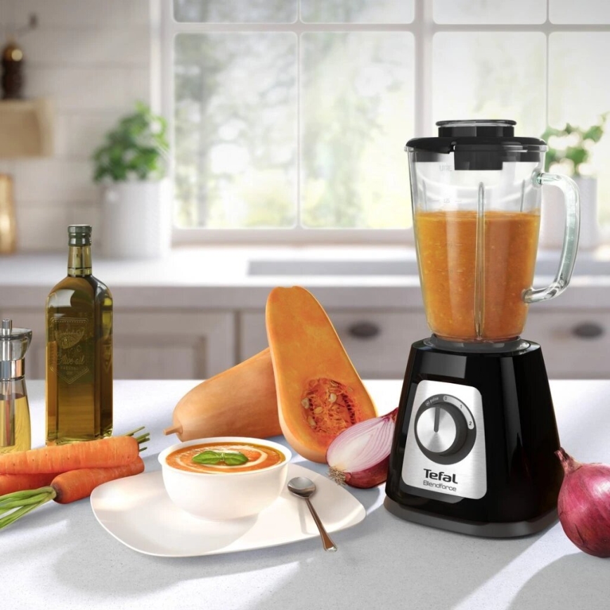 Tefal - Blender BLENDFORCE 800W/230V crna/nehrđajući