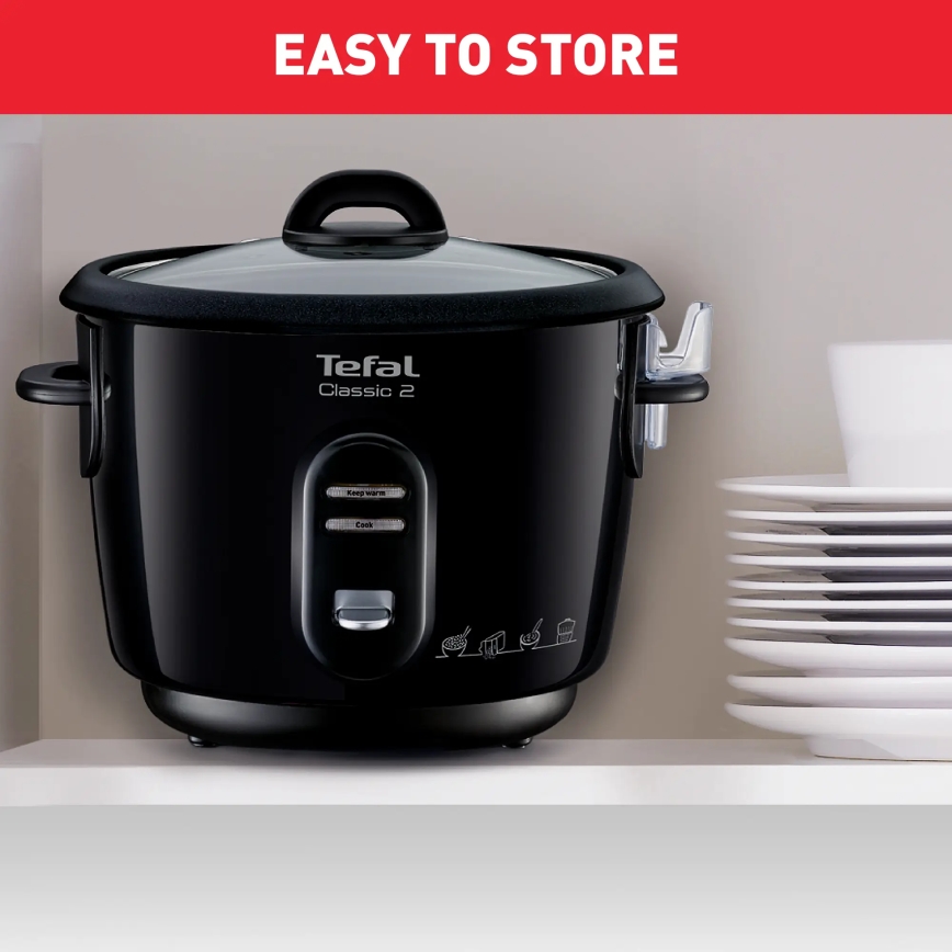 Tefal - Aparat za kuhanje riže CLASSIC 500W/230V 3 l crni