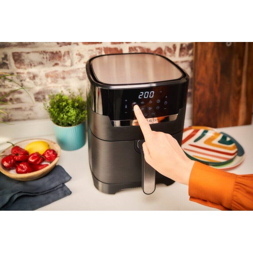 Tefal - Vrući zrak friteza 4,2 l EASY FRY&GRILL 2u1 1550W/230V crna