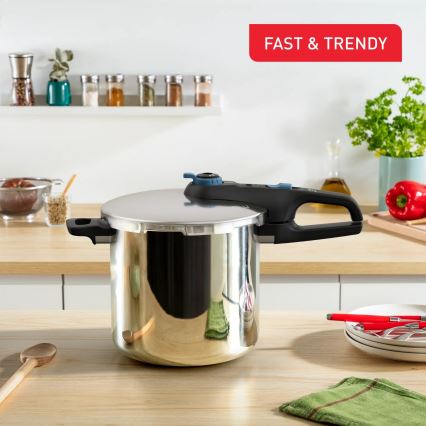 Tefal - Ekspres lonac 8 l SECURE TRENDY nehrđajući