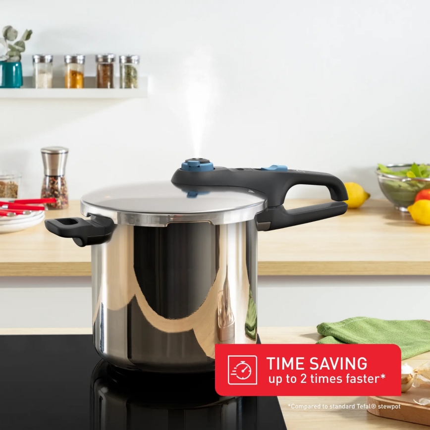 Tefal - Ekspres lonac 8 l SECURE TRENDY nehrđajući