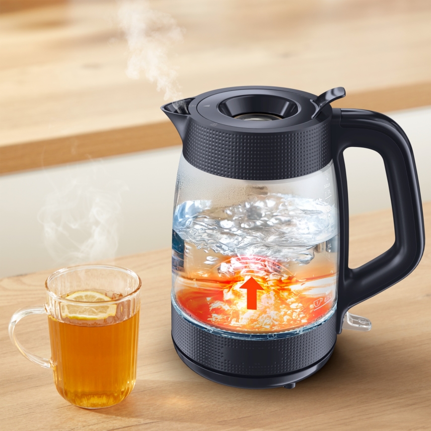 Tefal - Električno kuhalo za vodu MORNING GLASS 1,7 l 2000W/230V