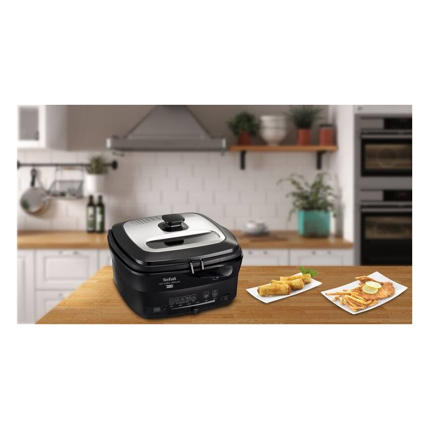 Tefal - Friteza 2 l VERSALION DE LUXE 7u1 1600W/230V crna