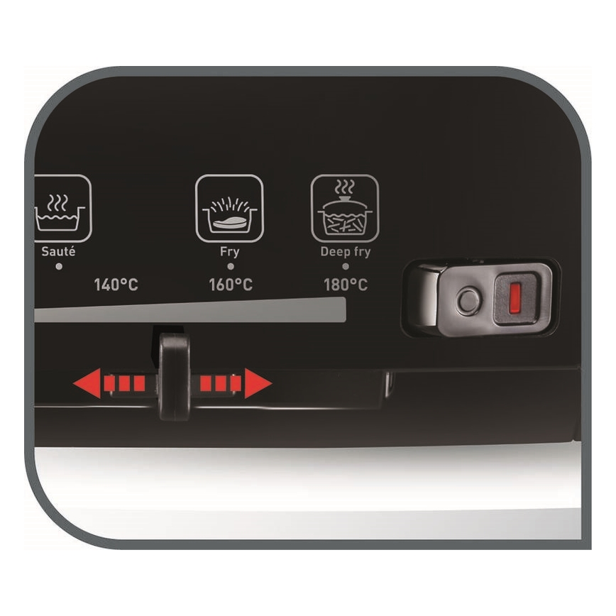 Tefal - Friteza 2 l VERSALION DE LUXE 7u1 1600W/230V crna