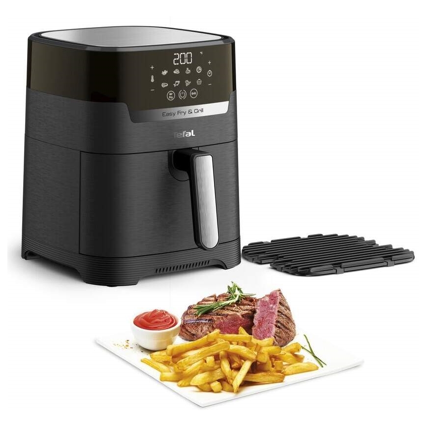 Tefal - Friteza na vrući zrak 4,2 l EASY FRY&GRILL 2u1 1550W/230V crna
