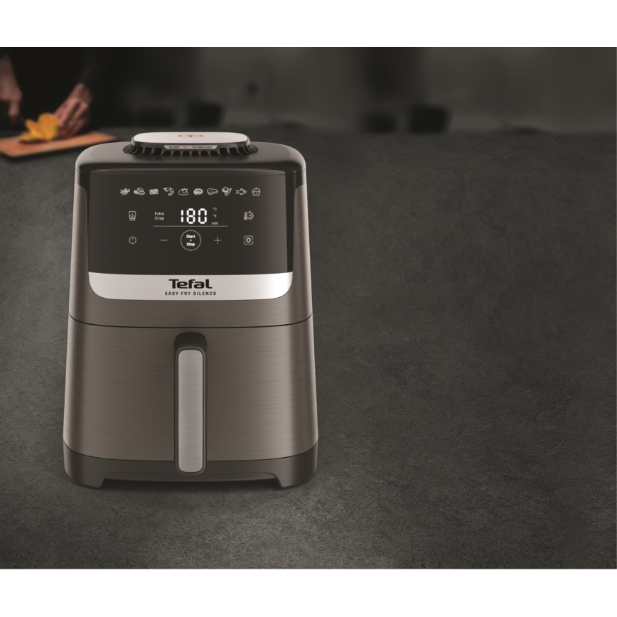 Tefal - Friteza na vrući zrak 5 l EASY FRY SILENCE COAL 1400-1670W/230V