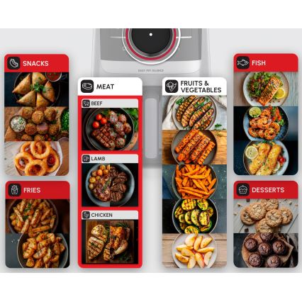 Tefal - Friteza na vrući zrak 5 l EASY FRY SILENCE SMART 1400-1670W/230V
