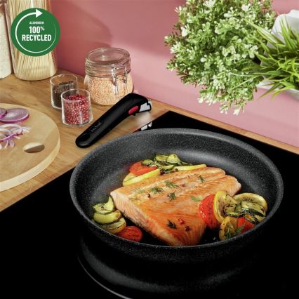 Tefal - Set posuđa 7 komada INGENIO BLACK STONE