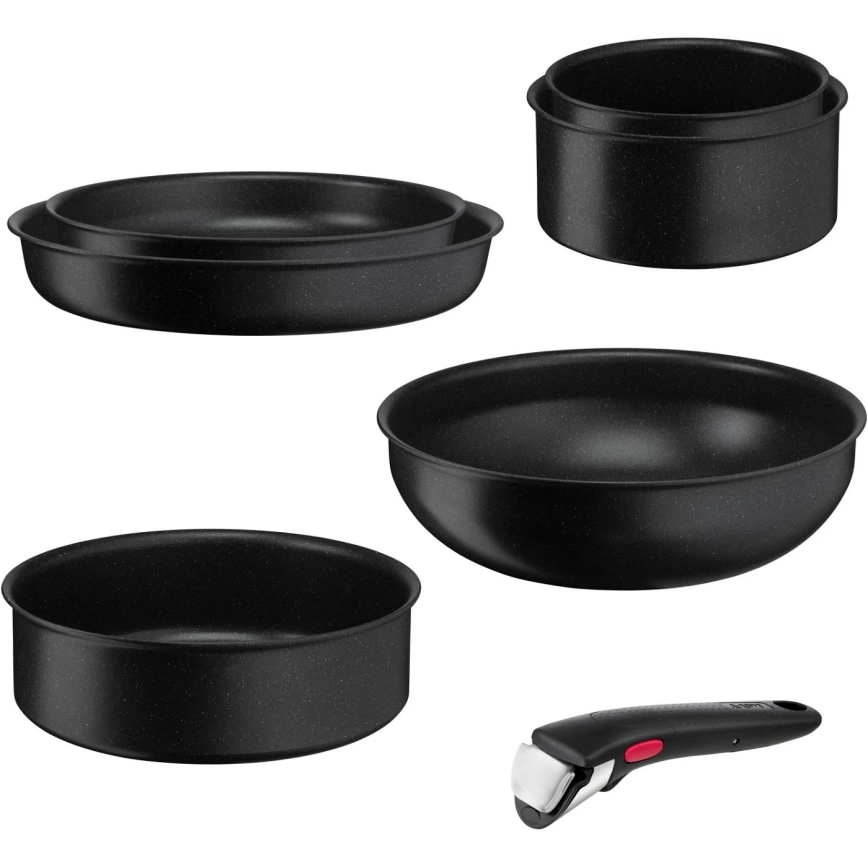 Tefal - Set posuđa 7 komada INGENIO BLACK STONE