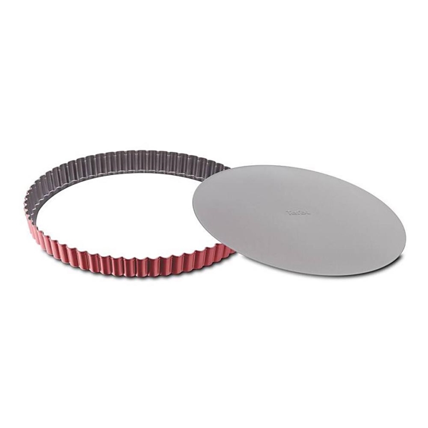 Tefal - Kalup za pitu s odvojivim dnom DELIBAKE 28 cm crvena