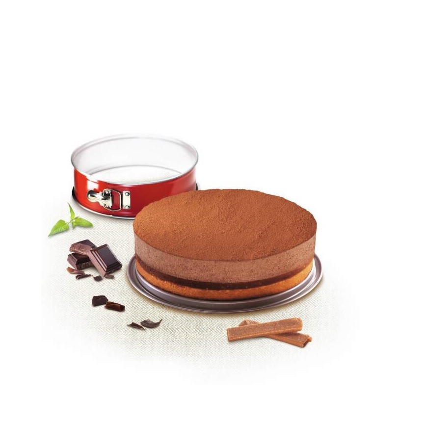 Tefal - Kalup za torte s odvojivim rubom DELIBAKE 23 cm crvena