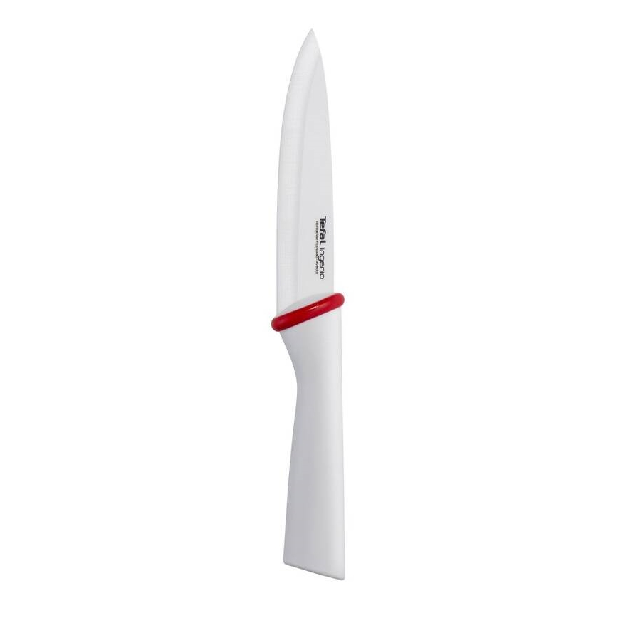 Tefal - Keramički nož univerzalni INGENIO 13 cm bijela/crvena