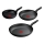 Tefal - Komplet od 3 tava DARK ESSENTIAL