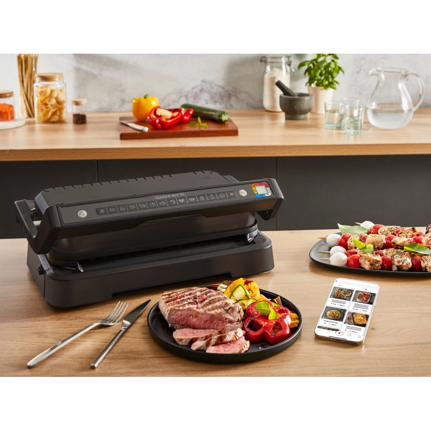 Tefal - Kontaktni gril OPTIGRILL 2200W/230V crna