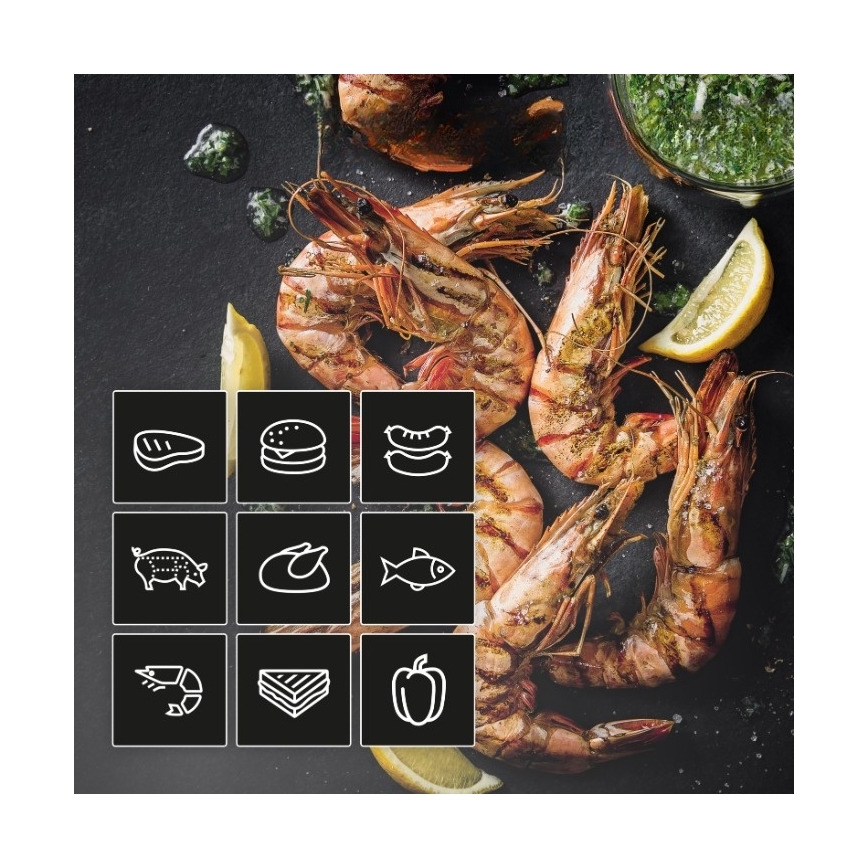 Tefal - Kontaktni gril OPTIGRILL 2u1 2100W/230V nehrđajući čelik