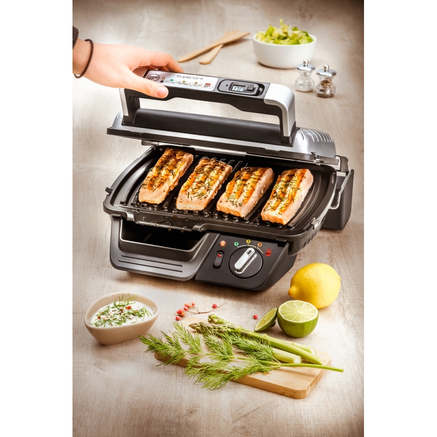 Tefal - Kontaktni gril SUPERGRILL 2000W/230V