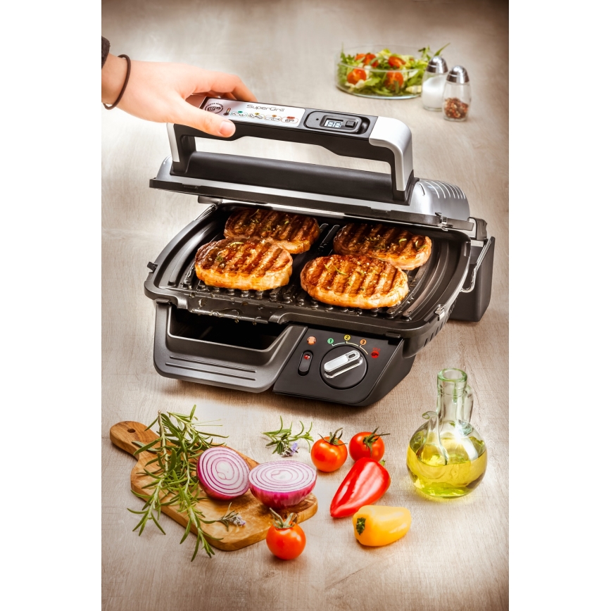 Tefal - Kontaktni gril SUPERGRILL 2000W/230V