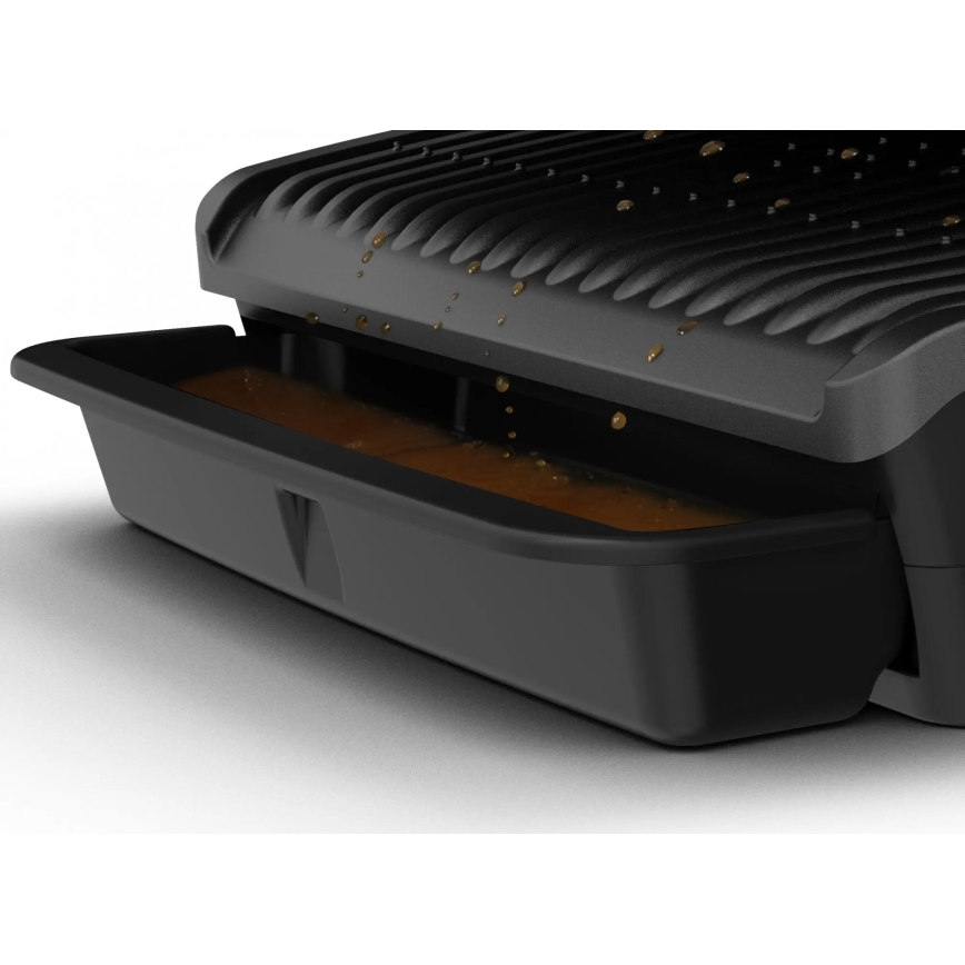 Tefal - Kontaktni roštilj OPTIGRILL ELITE 2000W/230V crna