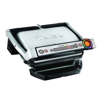 Tefal - Kontaktni roštilj OPTIGRILL+ INOX WAFFLES 2000W/230V crno/krom