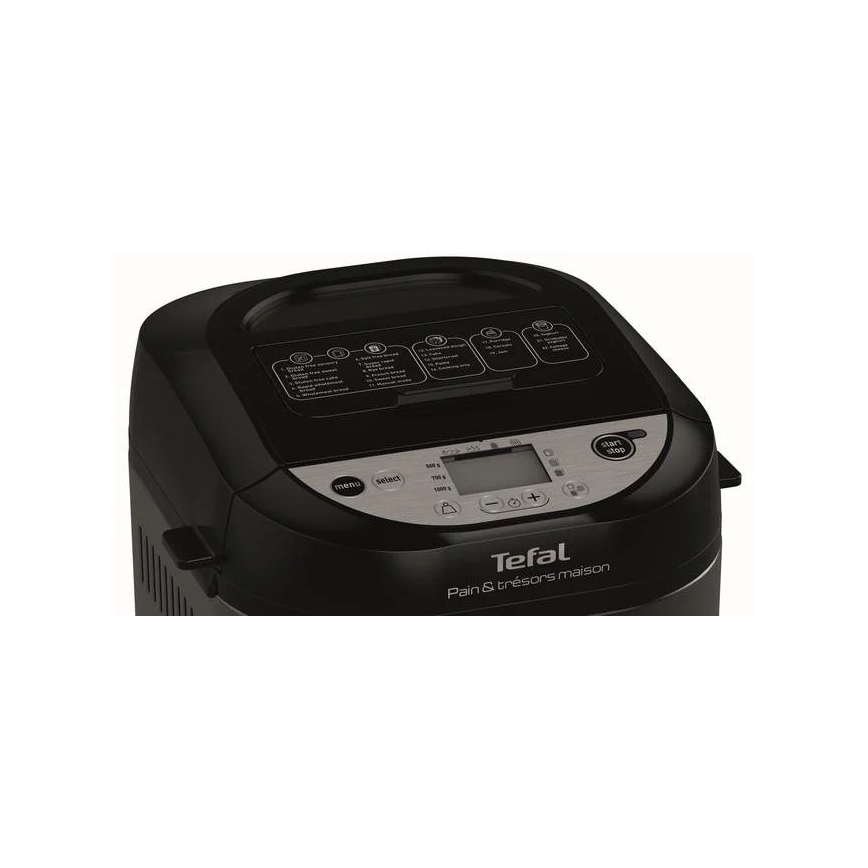 Tefal - Kućni pekač kruha PAIN&TRESORS 700W/230V crna