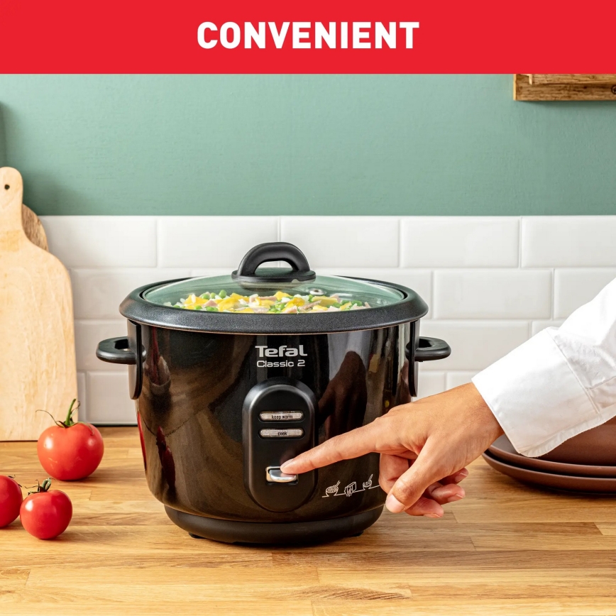 Tefal - Kuhalo za rižu CLASSIC 500W/230V 3 l crna