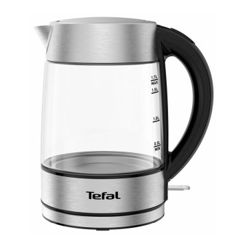 Tefal - Kuhalo za vodu GLASS 1,7 l 2200W/230V matirani krom