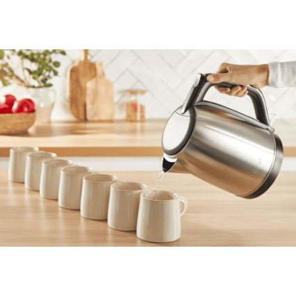 Tefal - Kuhalo za vodu SUBITO 1,7l 2400W/230V nehrđajući/crna