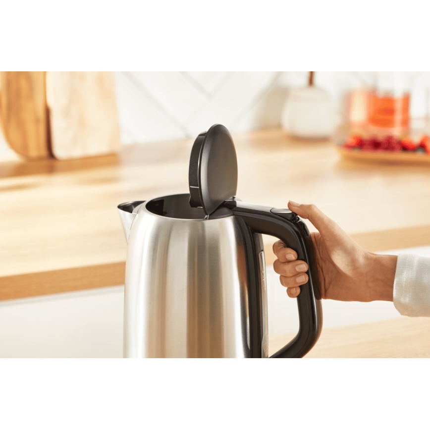 Tefal - Kuhalo za vodu SUBITO 1,7l 2400W/230V nehrđajući/crna